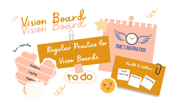 Establishing a Regular Practice for Vision Boards and Motivational Manifestation