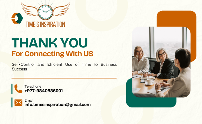 Self-Control and Efficient Use of Time to Business Success 