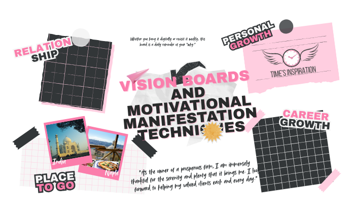 Vision Boards and Motivational Manifestation Techniques